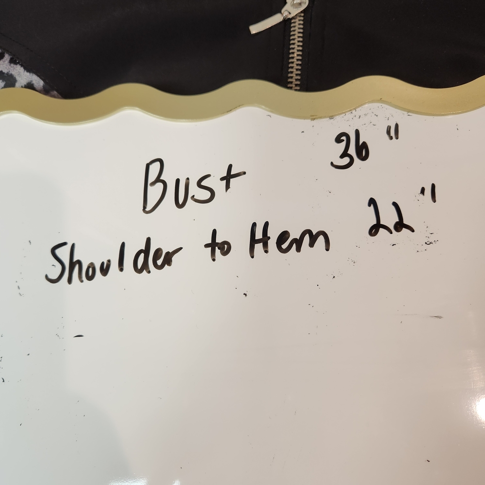 Chico's Chic Black and White Patterned Bomber Jac… - image 7